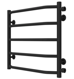 Полотенцесушитель водяной Deffi Трапеция П5 500х500 боковое правое подключение черный C.TR.50.50.5.B.C