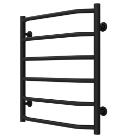 Полотенцесушитель водяной Deffi Трапеция П6 500х600 нижнее подключение черный C.TR.60.50.6.B.A
