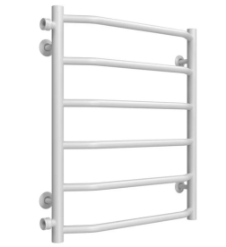 Полотенцесушитель водяной Deffi Трапеция П6 500х600 боковое левое подключение белый C.TR.60.50.6.W.B