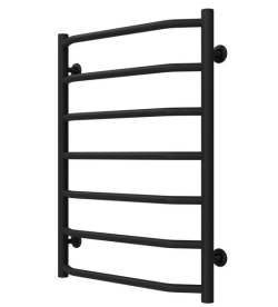 Полотенцесушитель водяной Deffi Трапеция П7 500х700 нижнее подключение черный C.TR.70.50.7.B.A