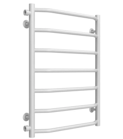 Сушка для рушників водяна Deffi Трапеція П7 500х700 бічне ліве підключення білий C.TR.70.50.7.W.B