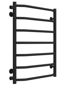 Сушка для рушників водяна Deffi Трапеція П7 500х700 бічне ліве підключення чорний C.TR.70.50.7.B.B