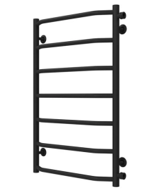 Сушка для рушників водяна Deffi Трапеція П7 500х800 бічне праве підключення чорний C.TR.80.50.7.B.C