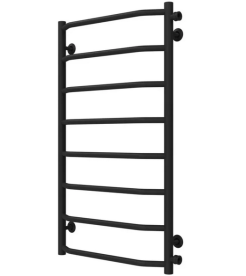 Полотенцесушитель водяной Deffi Трапеция П8 500х900 боковое правое подключение черный C.TR.90.50.8.B.C