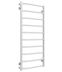Полотенцесушитель водяной Deffi Трапеция П10 500х1100 боковое левое подключение белый C.TR.110.50.10.W.B
