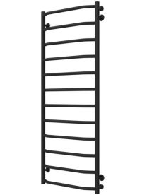 Полотенцесушитель водяной Deffi Трапеция П12 500х1300 боковое правое подключение черный C.TR.130.50.12.B.C