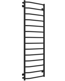 Полотенцесушитель водяной Deffi Трапеция П14 500х1500 боковое левое подключение черный C.TR.150.50.14.B.B