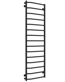 Полотенцесушитель водяной Deffi Трапеция П15 500х1600 боковое левое подключение черный C.TR.160.50.15.B.B