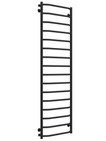 Полотенцесушитель водяной Deffi Трапеция П16 500х1700 боковое левое подключение черный C.TR.170.50.16.B.B