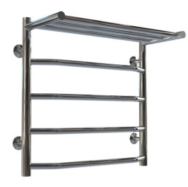 Сушка для рушників водяна Deffi Трапеція з полицею П5 500х500 нижнє підключення хром C.TP.50.50.5.C.A