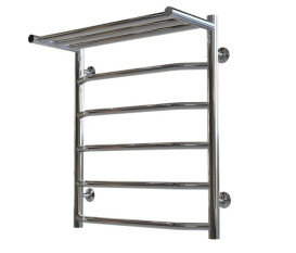 Полотенцесушитель водяной Deffi Трапеция с полкой П6 500х600 нижнее подключение хром C.TP.60.50.6.C.A