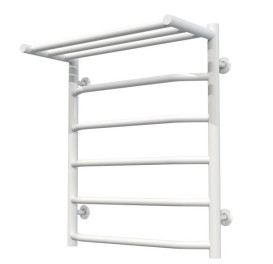 Сушка для рушників водяна Deffi Трапеція з полицею П6 500х600 нижнє підключення білий C.TP.60.50.6.W.A