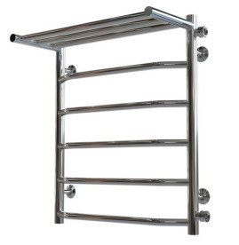 Полотенцесушитель водяной Deffi Трапеция с полкой П6 500х600 боковое правое подключение хром C.TP.60.50.6.C.C