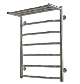 Сушка для рушників водяна Deffi Трапеція з полицею П7 500х700 нижнє підключення хром C.TP.70.50.7.C.A