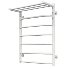 Полотенцесушитель водяной Deffi Трапеция с полкой П7 500х700 нижнее подключение белый C.TP.70.50.7.W.A