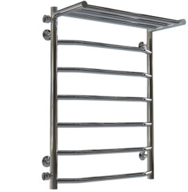 Сушка для рушників водяна Deffi Трапеція з полицею П7 500х700 бічне ліве підключення хром C.TP.70.50.7.C.B