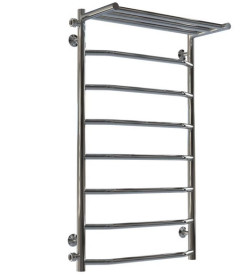 Сушка для рушників водяна Deffi Трапеція з полицею П8 500х900 бічне ліве підключення хром C.TP.90.50.8.C.B