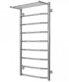 Полотенцесушитель водяной Deffi Трапеция с полкой П9 500х1000 боковое левое подключение хром C.TP.100.50.9.C.B