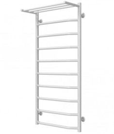 Сушка для рушників водяна Deffi Трапеція з полицею П10 500х1100 нижнє підключення білий C.TP.110.50.10.W.A