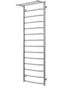 Полотенцесушитель водяной Deffi Трапеция с полкой П14 500х1500 боковое левое подключение хром C.TP.150.50.14.C.B