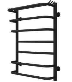 Сушка для рушників водяна Deffi Юність П7 400х700 бічне ліве підключення чорний C.YU.70.40.7.B.B