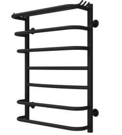 Полотенцесушитель водяной Deffi Юность П7 500х700 боковое правое подключение черный C.YU.70.50.7.B.C