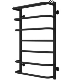 Полотенцесушитель водяной Deffi Юность П7 500х800 боковое правое подключение черный C.YU.80.50.7.B.C