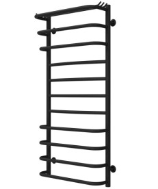Полотенцесушитель водяной Deffi Юность П11 500х1100 нижнее подключение черный C.YU.110.50.11.B.A