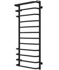 Полотенцесушитель водяной Deffi Юность П12 500х1200 боковое правое подключение черный C.YU.120.50.12.B.C