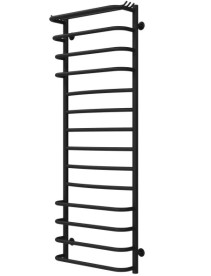 Полотенцесушитель водяной Deffi Юность П14 500х1400 нижнее подключение черный C.YU.140.50.14.B.A
