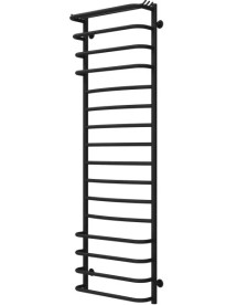 Полотенцесушитель водяной Deffi Юность П16 500х1600 боковое левое подключение черный C.YU.160.50.16.B.B