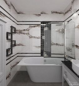 Сушка для рушників водяна Genesis-Aqua Fito 80x53 см чорний GA-4601