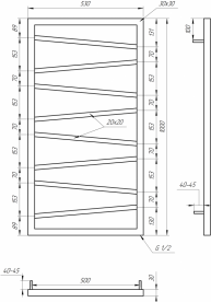 Полотенцесушитель водяной Genesis-Aqua Genesis Light 100x53 см черный GA-4902