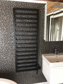 Сушка для рушників водяна Genesis-Aqua Jazi 120x53 см чорний GA-54003