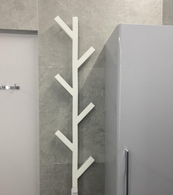 Сушка для рушників водяна Genesis-Aqua Albero 100х20 см нержавіюча сталь білий GA-38011