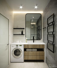 Полотенцесушитель водяной Genesis-Aqua Quattro 120x53 см черный GA-1003