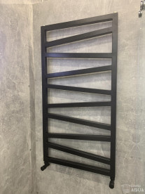 Полотенцесушитель водяной Genesis-Aqua Genesis 100x53 см черный GA-7002