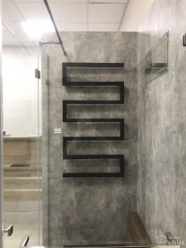 Полотенцесушитель водяной Genesis-Aqua Snake 100x53 см черный GA-9002