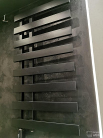 Полотенцесушитель водяной Genesis-Aqua Split 100x50 см черный GA-1602