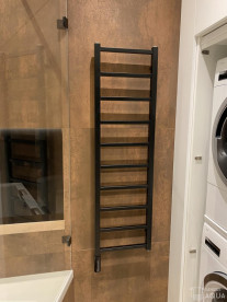 Полотенцесушитель водяной Genesis-Aqua Terra 120x53 см черный GA-1803