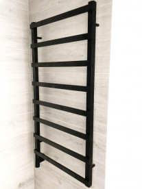 Полотенцесушитель водяной Genesis-Aqua Basis Light 100x53 см черный GA-1902