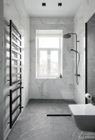 Рушникосушка  водяна Genesis-Aqua Nova 80x53 см чорний GA-2301