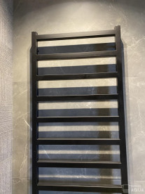 Рушникосушка  водяна Genesis-Aqua Bud 100x53 см чорний GA-30002