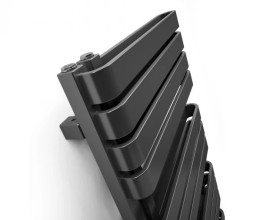 Полотенцесушитель водяной Terma Warp S 111х50 см GD Ral 9005 mat черный матовый WGWAS111050K9M5GD