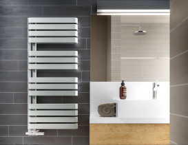 Полотенцесушитель водяной Terma Warp S 111х50 см GD Ral 9016 soft  белый WGWAS111050KS96GD