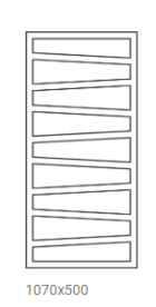 Полотенцесушитель водяний Terma ZigZag 1070х500 мм сталь білий WGZIG107050/SX/9016