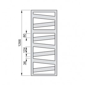 Рушникосушарка водяна Zehnder Virando 50х122,6 см білий RB-130-050-9016