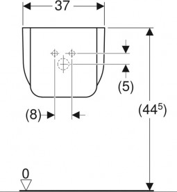 Полупьедестал для раковины Geberit Bambini фарфор белый 296500000