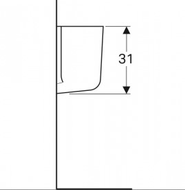 Полупьедестал для раковины Geberit Bambini фарфор белый 296500000