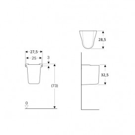 Полупьедестал для раковини Geberit Selnova фарфор білий 500.329.01.1